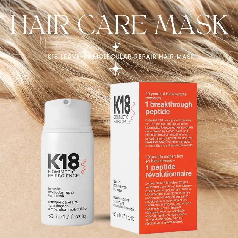 5/1pcs K18 Leave-In Molecular Repair Hair Mask Softens Restores Damaged Hair Deep Keratin Treatment for Hair and Scalp Hair Car