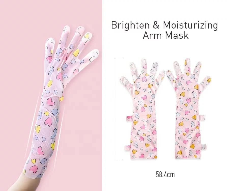 Arm Sleeves for Dry Hands Repair Mask for Working Hands & Hydrating Leg Wraps for Crepey Skin: Feet Socks for Dry Cracked Heels: Leg Exfoliator for Strawberry Legs